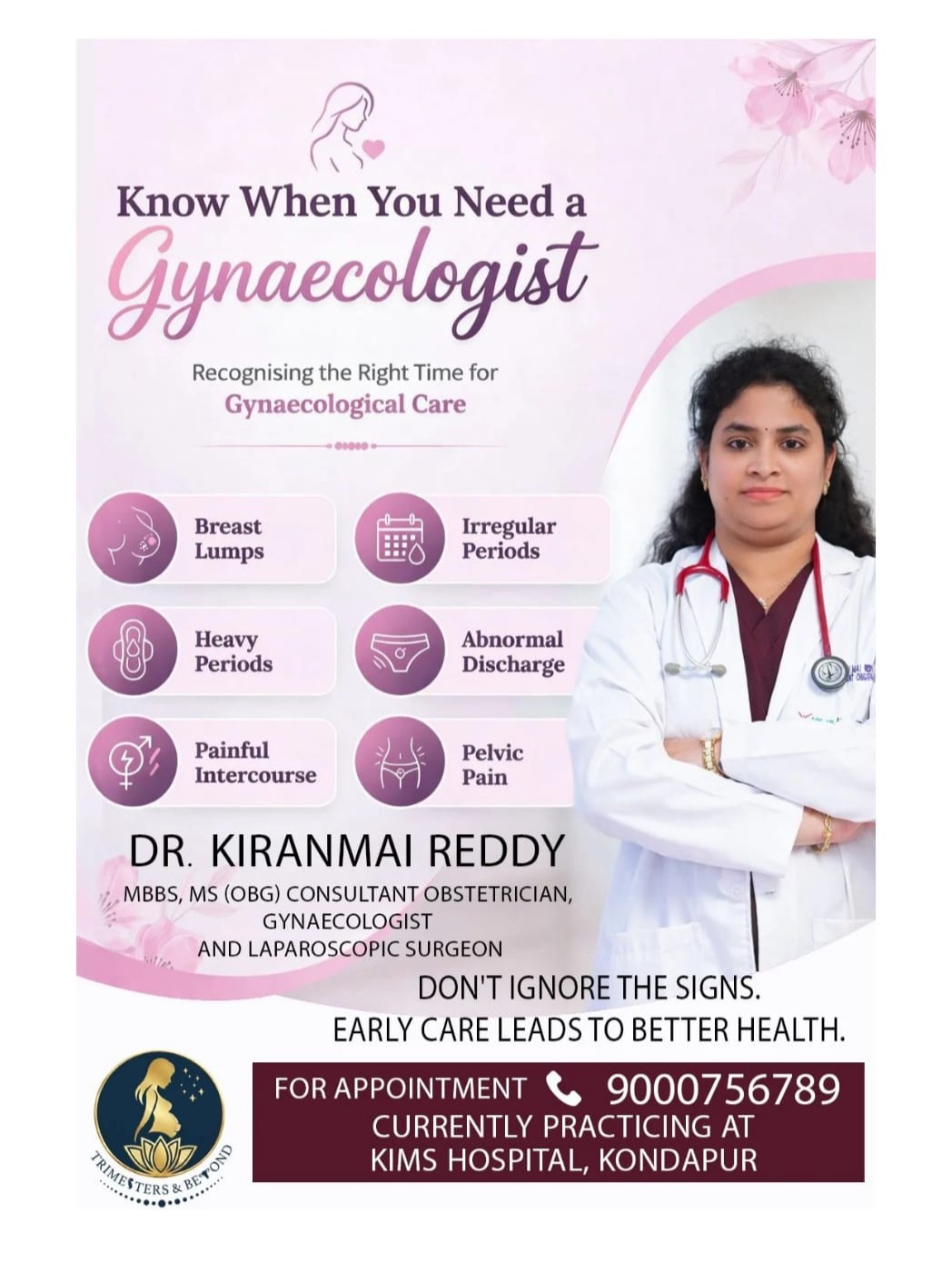 Women’s health tips by Dr. Kiranmai Reddy at Dhruva Hospitals, Patancheru, Telangana — Instagram post