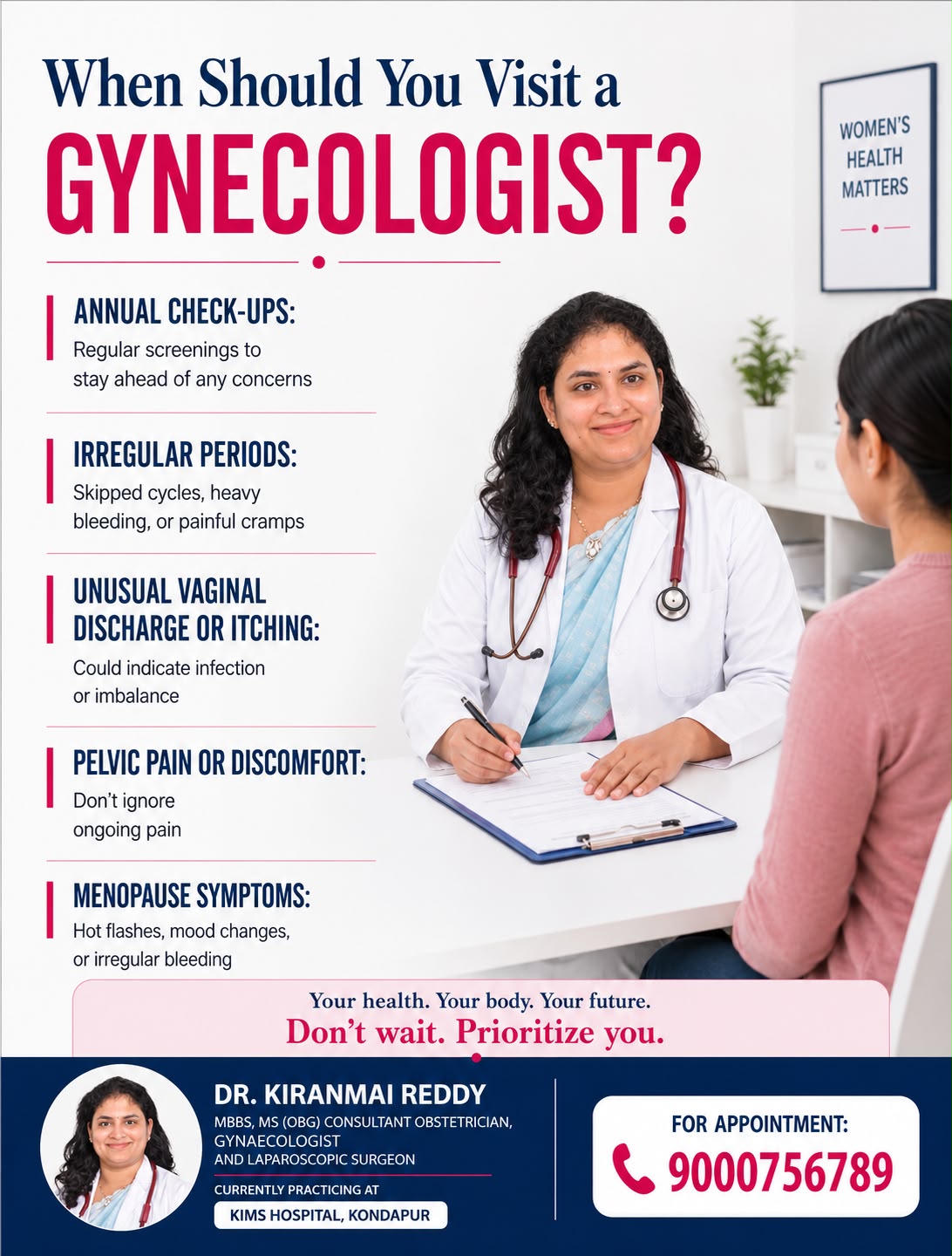 Compassionate pregnancy and womanhood care by Dr. Kiranmai Reddy — Instagram post